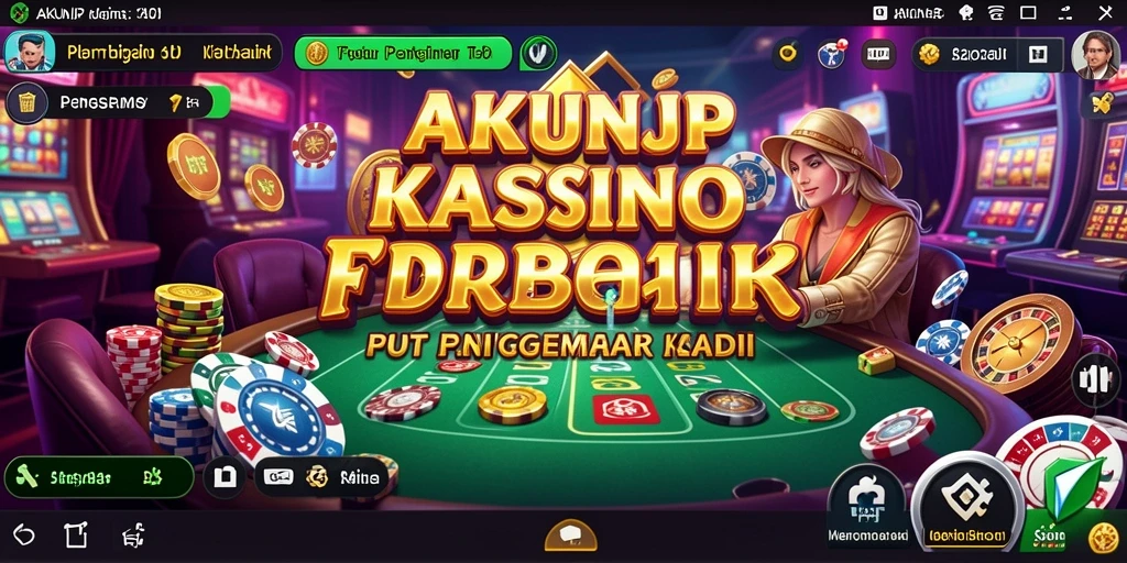 Tampilan menarik dari gameplay Kasino di AKUNJP