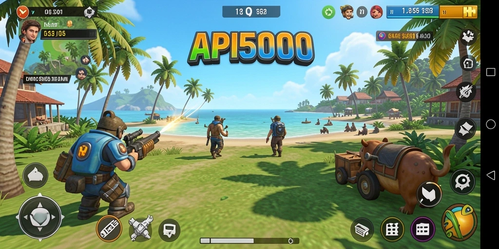 Screenshot menunjukkan gameplay menarik dari API5000.