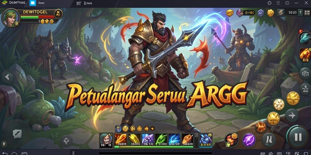 Tangkapan layar menampilkan aksi seru dalam gameplay ARPG
