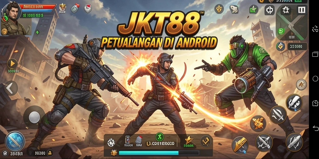 Gameplay JKT88 menunjukkan aksi mendebarkan dan karakter yang dinamis.