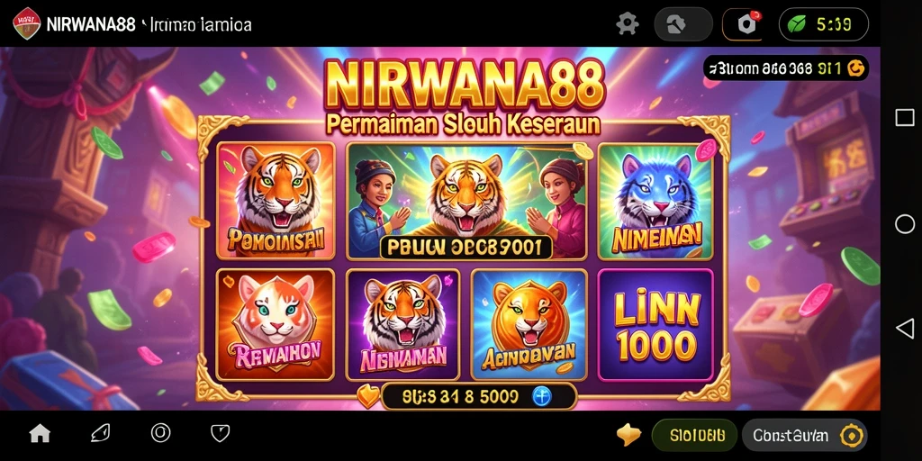 Tampilan gameplay menarik dari NIRWANA88 dengan simbol slot yang memukau.