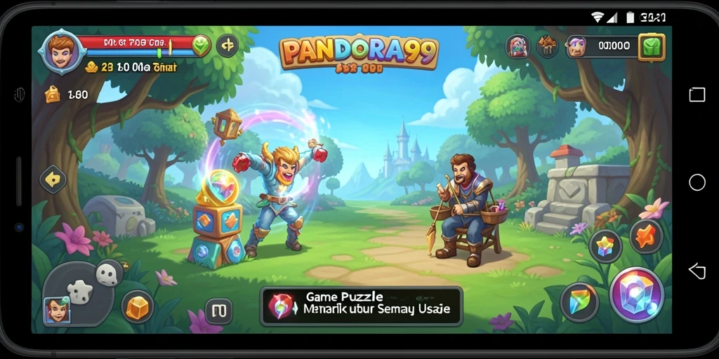 Tampilan gameplay menarik di PANDORA99 dengan berbagai teka-teki yang menantang.