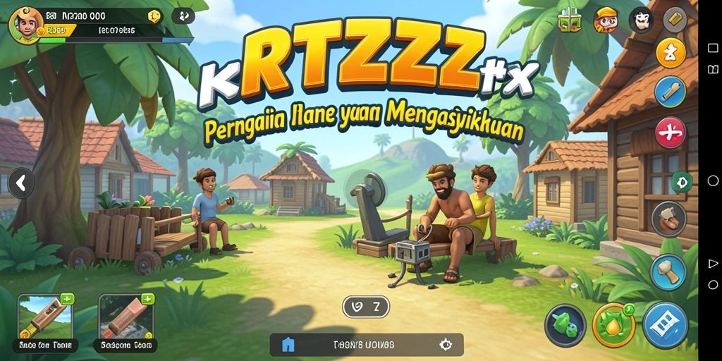 Screenshot RTZZ menampilkan gameplay santai yang seru.